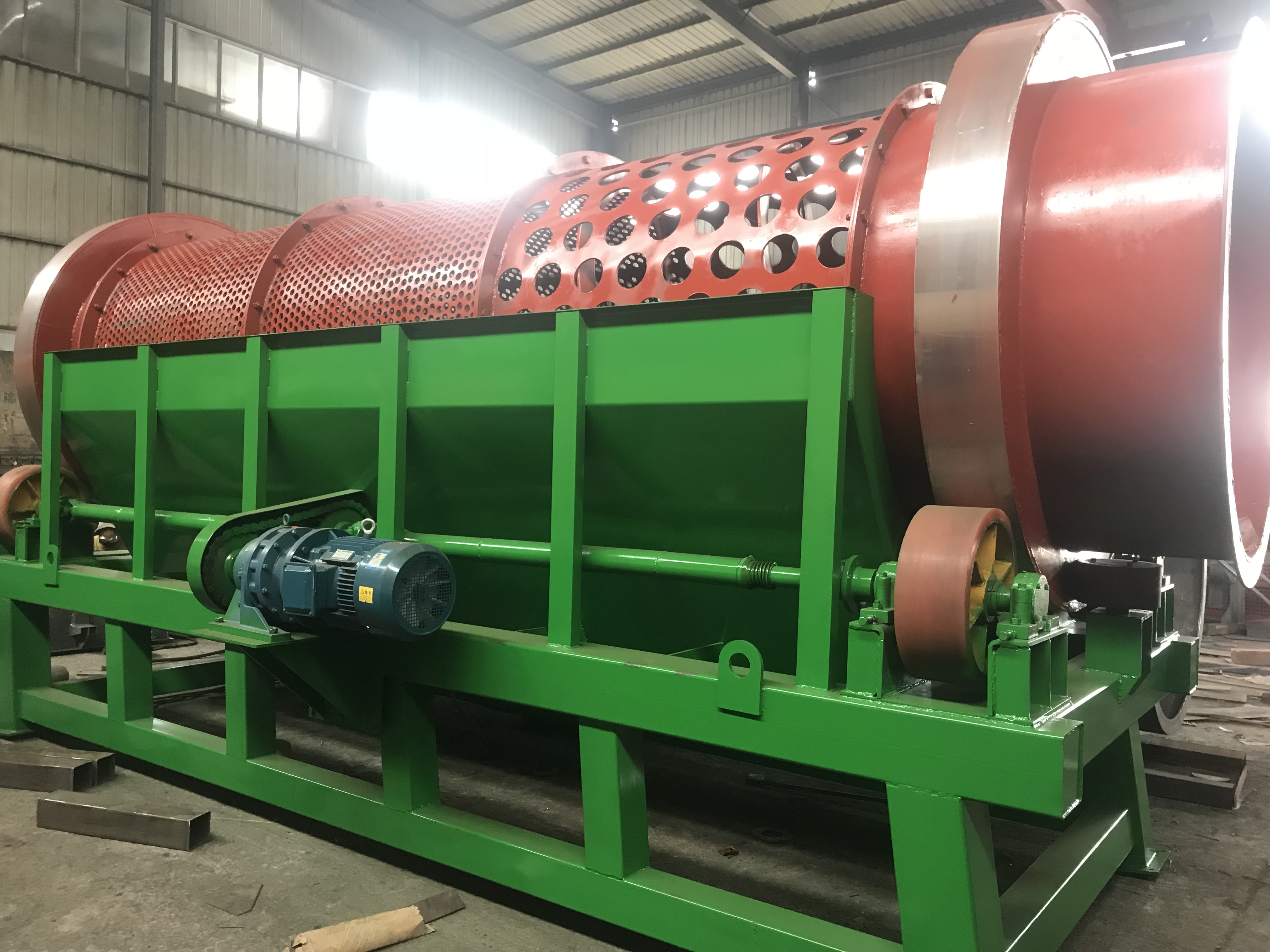 大型滾筒篩可以精細(xì)處理100目以下的物料